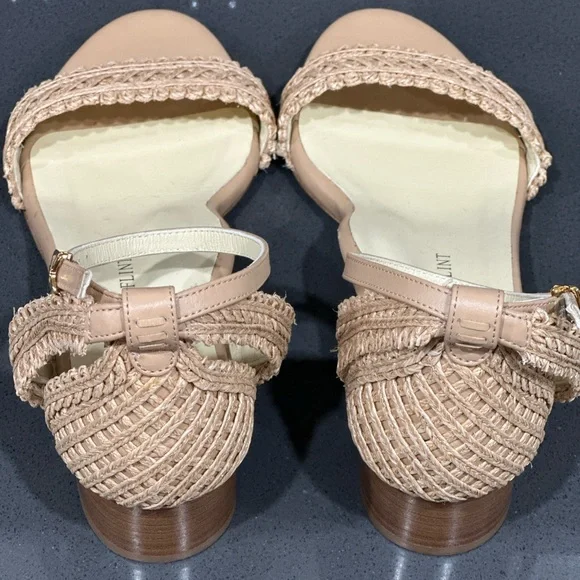 Sarah Flint Perfect Block Sandal 60 Heel Sz 37 (6.5) Sand Calf Beige Ankle Strap - Picture 5 of 9